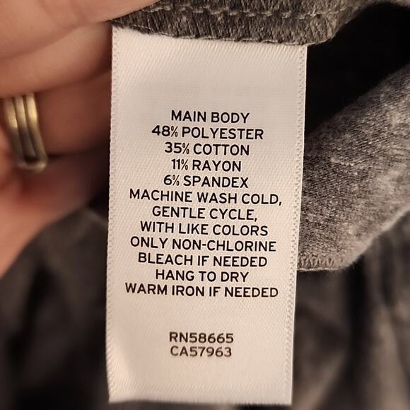 BP Gray Knit Tiered Dress, V-Neck, NWT - Picture 7 of 7